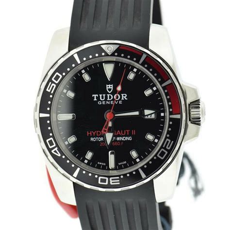 Tudor Hydronaut II Black Dial Stainless Steel Watch 20060N